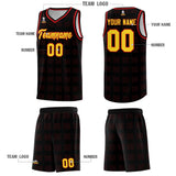 Custom Black Red Trailblazer Dot Pattern Sports Uniform Basketball Jersey