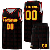 Custom Black Red Trailblazer Dot Pattern Sports Uniform Basketball Jersey