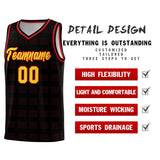 Custom Black Red Trailblazer Dot Pattern Sports Uniform Basketball Jersey