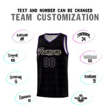 Custom Black Purple Trailblazer Dot Pattern Sports Uniform Basketball Jersey