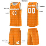 Custom Orange White Trailblazer Dot Pattern Sports Uniform Basketball Jersey