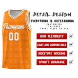 Custom Orange White Trailblazer Dot Pattern Sports Uniform Basketball Jersey