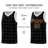 Custom Black White Trailblazer Dot Pattern Sports Uniform Basketball Jersey