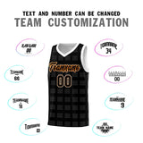 Custom Black White Trailblazer Dot Pattern Sports Uniform Basketball Jersey