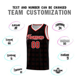 Custom Black Red Trailblazer Dot Pattern Sports Uniform Basketball Jersey
