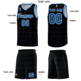 Custom Black Royal Trailblazer Dot Pattern Sports Uniform Basketball Jersey