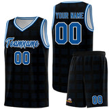 Custom Black Royal Trailblazer Dot Pattern Sports Uniform Basketball Jersey