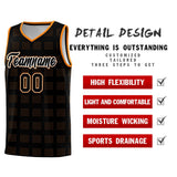 Custom Black Orange Trailblazer Dot Pattern Sports Uniform Basketball Jersey