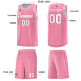 Custom Light Pink Pink Trailblazer Dot Pattern Sports Uniform Basketball Jersey