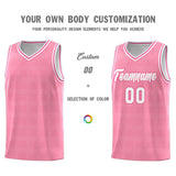 Custom Light Pink Pink Trailblazer Dot Pattern Sports Uniform Basketball Jersey