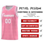 Custom Light Pink Pink Trailblazer Dot Pattern Sports Uniform Basketball Jersey