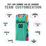 Custom Bright Green Side Flame Pattern Fashion Sports Uniform Basketball Jersey