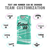 Custom Bright Green White Graffiti Pattern Fluids Style Sports Uniform Basketball Jersey Sets