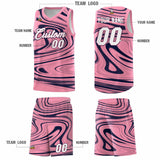 Custom Bright Green Navy Graffiti Pattern Fluids Style Sports Uniform Basketball Jersey Sets