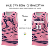 Custom Bright Green Navy Graffiti Pattern Fluids Style Sports Uniform Basketball Jersey Sets