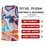 Custom Purple Fluid Painting Pattern Sports Uniform Basketball Jersey
