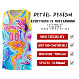 Custom Gold Fluid Painting Pattern Sports Uniform Basketball Jersey