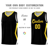 Custom Black Side Rhombus Graffiti Pattern Sets Basketball Jersey