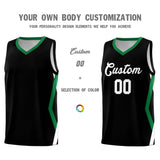 Custom Black Side Rhombus Graffiti Pattern Sets Basketball Jersey