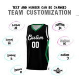 Custom Black Side Rhombus Graffiti Pattern Sets Basketball Jersey