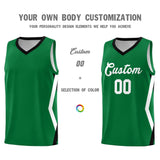 Custom Kelly Green Side Rhombus Graffiti Pattern Sets Basketball Jersey