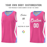 Custom Pink Side Rhombus Graffiti Pattern Sets Basketball Jersey