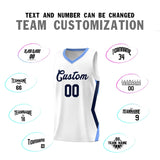 Custom White Side Rhombus Graffiti Pattern Sets Basketball Jersey