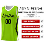 Custom Neon Green Side Rhombus Graffiti Pattern Sets Basketball Jersey
