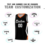Custom Black Side Rhombus Graffiti Pattern Sets Basketball Jersey