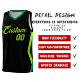 Custom Black Side Rhombus Graffiti Pattern Sets Basketball Jersey