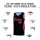 Custom Black Side Rhombus Graffiti Pattern Sets Basketball Jersey