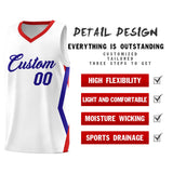 Custom White Side Rhombus Graffiti Pattern Sets Basketball Jersey