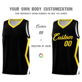 Custom Black Side Rhombus Graffiti Pattern Sets Basketball Jersey