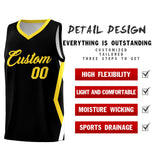 Custom Black Side Rhombus Graffiti Pattern Sets Basketball Jersey