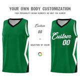 Custom Kelly Green Side Rhombus Graffiti Pattern Sets Basketball Jersey