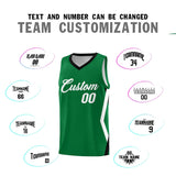 Custom Kelly Green Side Rhombus Graffiti Pattern Sets Basketball Jersey