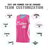 Custom Pink Side Rhombus Graffiti Pattern Sets Basketball Jersey