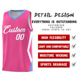 Custom Pink Side Rhombus Graffiti Pattern Sets Basketball Jersey