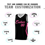 Custom Black Side Rhombus Graffiti Pattern Sets Basketball Jersey