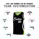 Custom Black Side Rhombus Graffiti Pattern Sets Basketball Jersey