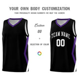 Custom Black Side Rhombus Graffiti Pattern Sets Basketball Jersey