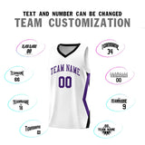 Custom White Side Rhombus Graffiti Pattern Sets Basketball Jersey
