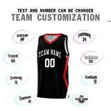 Custom Black Side Rhombus Graffiti Pattern Sets Basketball Jersey