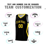 Custom Black Side Rhombus Graffiti Pattern Sets Basketball Jersey