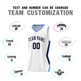 Custom White Side Rhombus Graffiti Pattern Sets Basketball Jersey