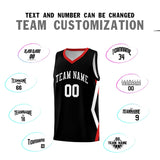 Custom Black Side Rhombus Graffiti Pattern Sets Basketball Jersey
