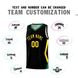 Custom Black Side Rhombus Graffiti Pattern Sets Basketball Jersey