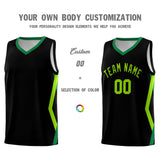 Custom Black Side Rhombus Graffiti Pattern Sets Basketball Jersey