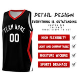 Custom Black Side Rhombus Graffiti Pattern Sets Basketball Jersey