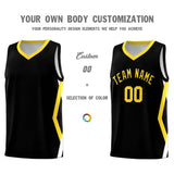 Custom Black Side Rhombus Graffiti Pattern Sets Basketball Jersey